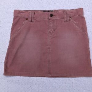Old Navy pink corduroy mini skirt